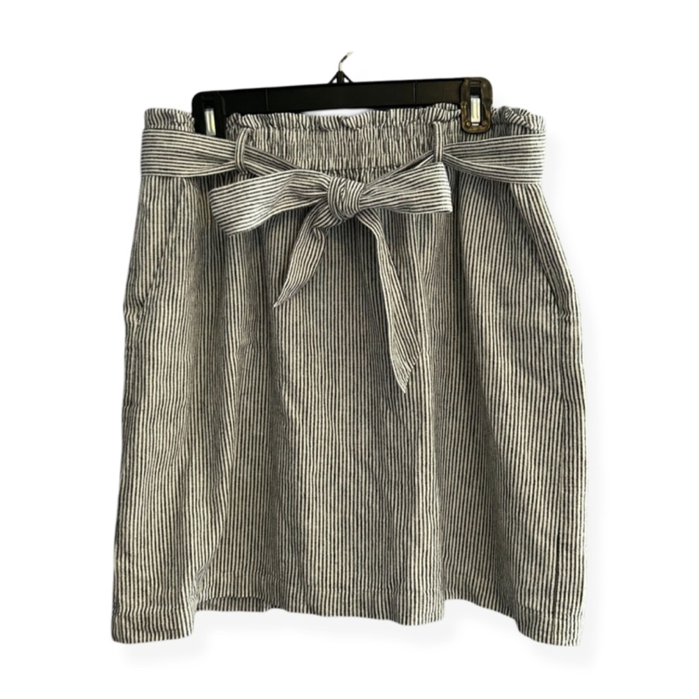 J Crew Tie Seersucker Skirt